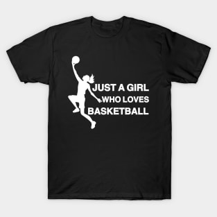 Just a Girl Who Loves Basketball T-Shirt